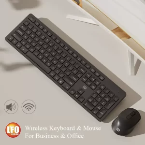 Raytheon Wireless Keyboard & Mouse Black Plus Free Mousepad